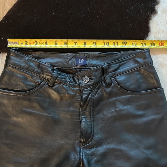 Gap y2k real leather black pants - Picture 4 of 6